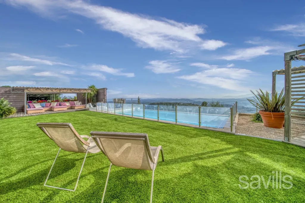 Pool - Villa with Panoramic Sea Views in Valbonne