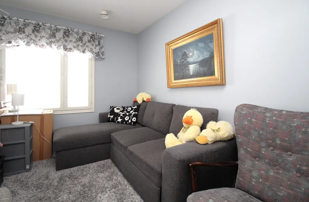 Living Room - Spacious Detached House with Garden in Heinola