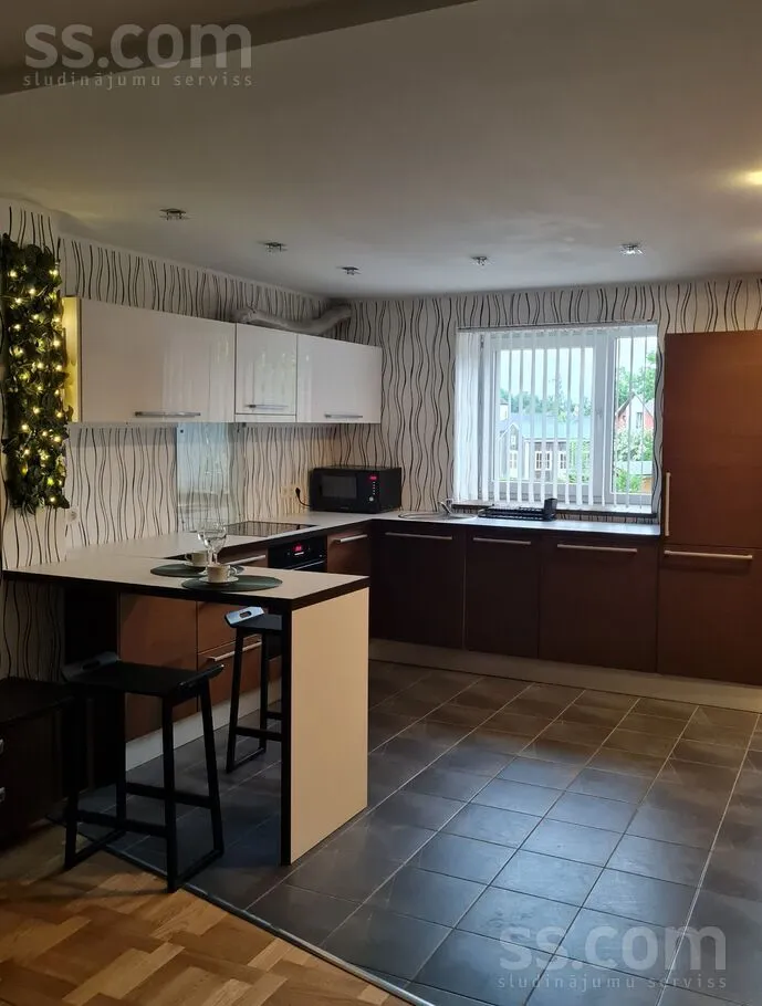 Kitchen - Short-Term Rental with Balcony in Sigulda