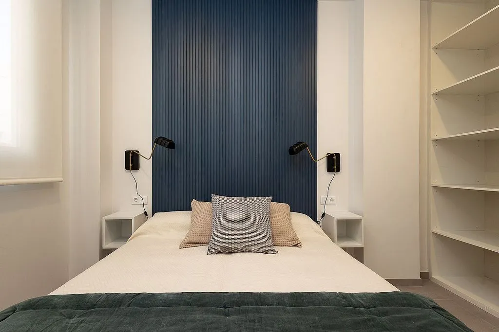 Bedrooms - Modern Flat with Balcony in Nou Moles, Valencia