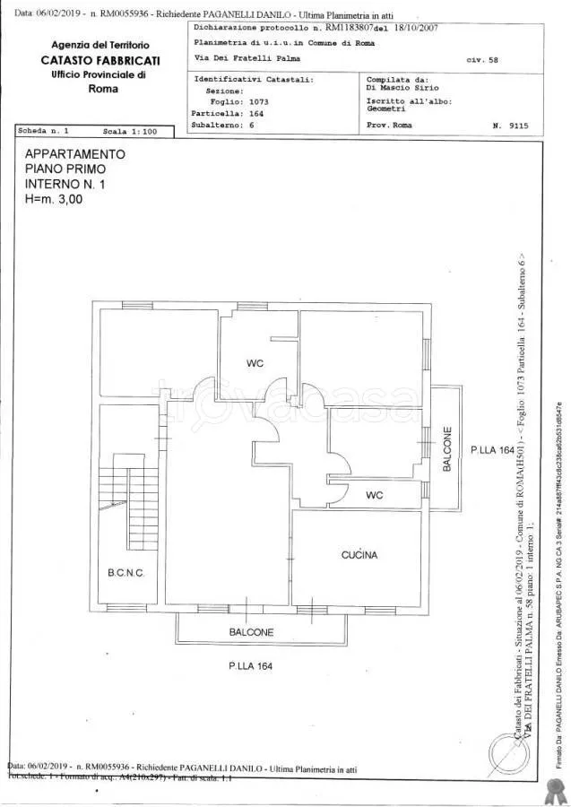 Planimetria - Condominium with Garage in Ragusa