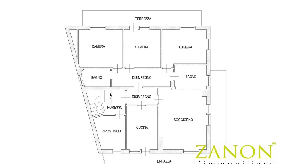 Plaan - Apartment with Terraces in Savogna d'Isonzo