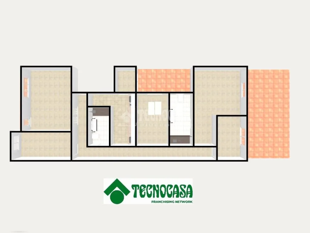 Plaan - Apartment with Terraces near Aiora Metro