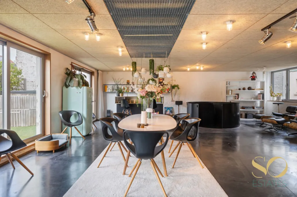 Dining Room - Duplex Loft with Terrace in Brussels