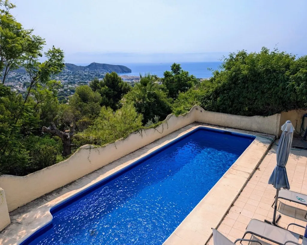 Pool - Traditional Villa with Sea View in Benimeit, Moraira