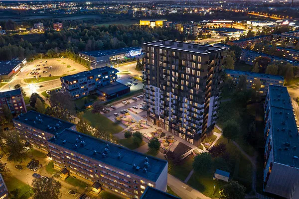 Õhuvaade - Ärihoone asukohas Tartu