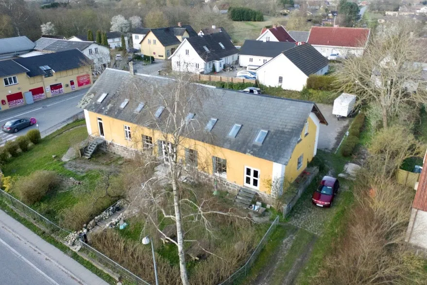 Vue aérienne - Historic Mill Conversion with Creative Workshop in Jystrup