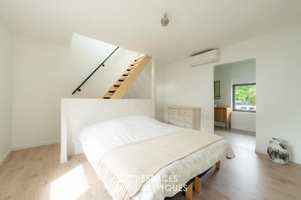 Chambres - Grange Contemporaine dans Secteur Calme à Mérignies