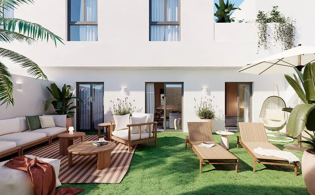 Terrasse - New Flat with Garden and Pool in Barbate