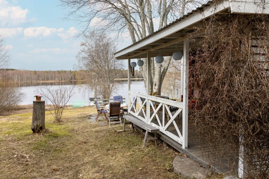 Terrasse - Cottage with Lakefront in Falmarksheden