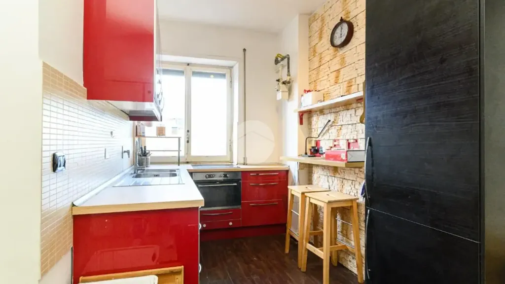 Köök - Studio Flat with Balcony in Rome