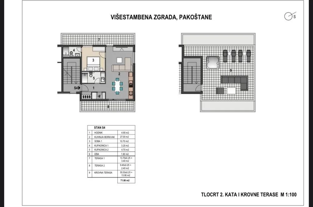 New Studio Flat with Sea View in Pakoštane