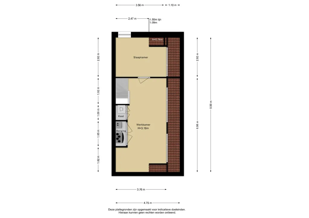 Floor Plan - Modern Bungalow with Garden in Rivierenbuurt