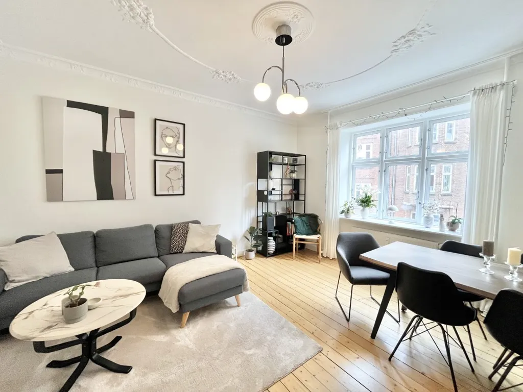 Séjour - Modern 2-Bedroom Apartment in Aalborg Centre