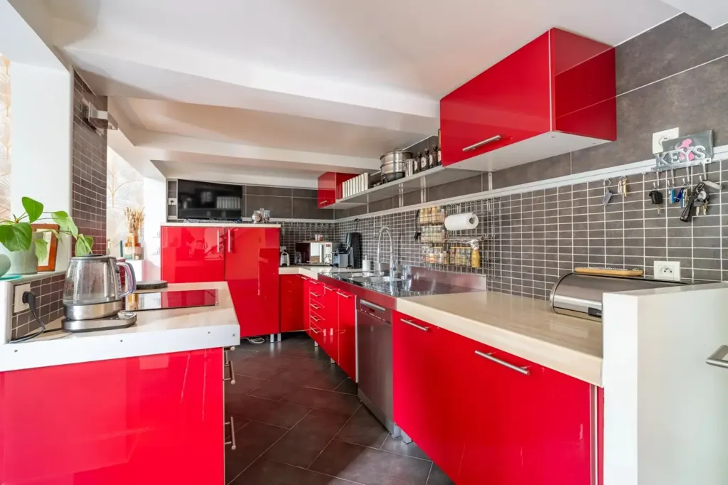 Cuisine - Loft avec Jardin Privé au Quartier des Philosophes à Asnières
