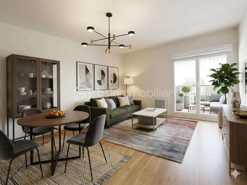 Soggiorno - 2-Bed Apartment with Balcony in Toulouse