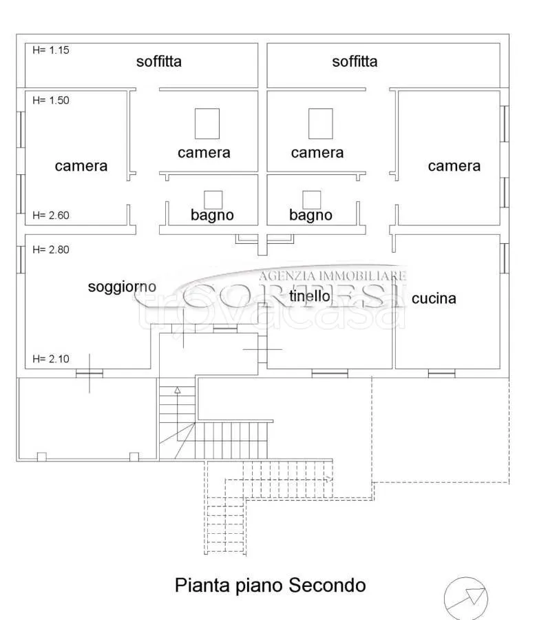 Plan - Modern Apartment with Private Garden in Perugia