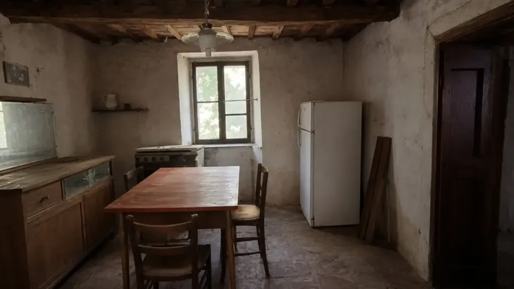Kitchen - Rustic Stone Cottage with Forest Access in Galeata