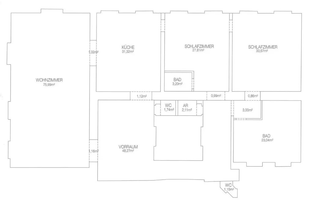Plan - Designer Apartment with Balcony in Vienna Centre