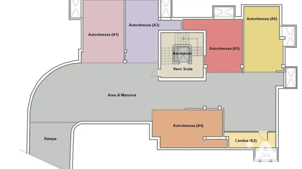 Plaan - New Duplex Apartment with Terrace in Albareto