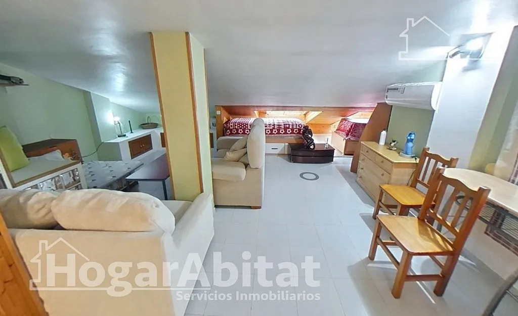 Séjour - Triplex Attic with Terrace in Mislata