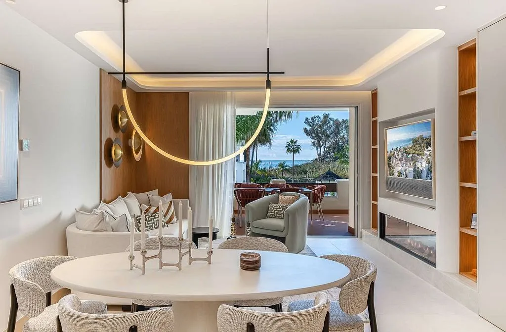 Söögituba - Contemporary Apartment with Pool in El Padrón
