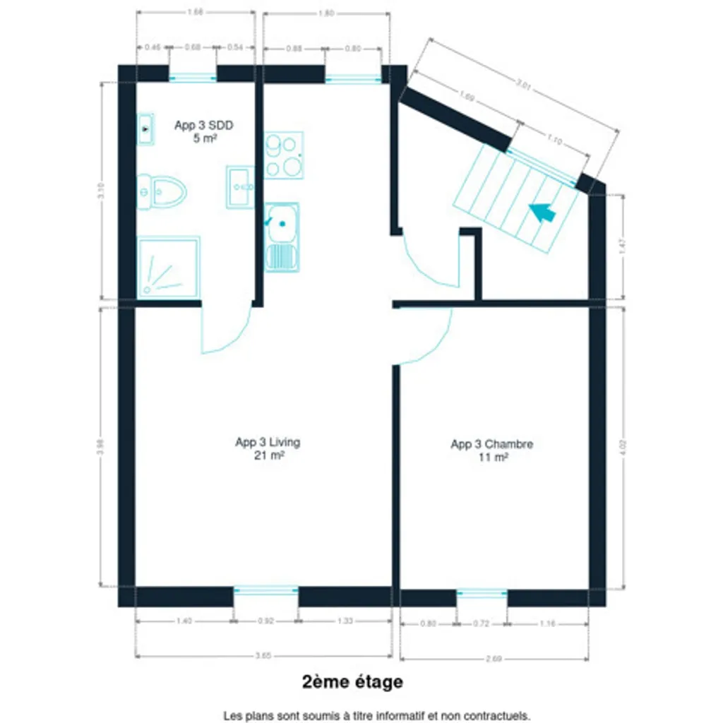 Plan - Maison de Rapport à Proximité du Centre à Arlon