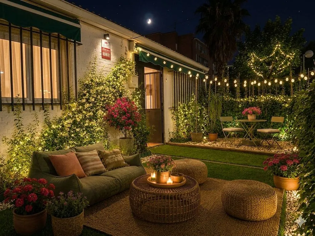 Terrace - Terraced House with Garden in Campo de Criptana