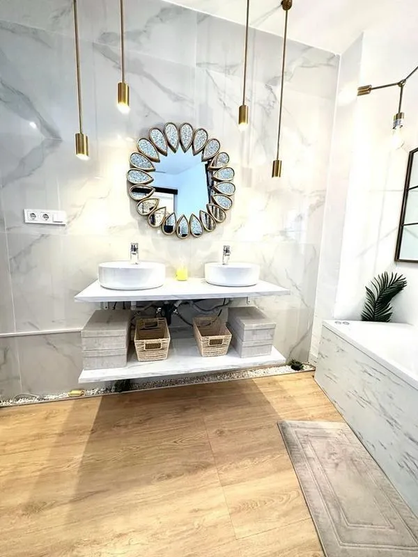 Salles de bain - Furnished Apartment with West View in Madrid