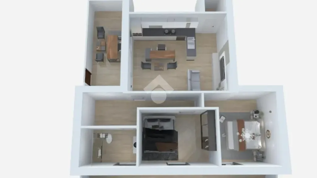 Planimetria - Trilocale with Private Garden in Agropoli