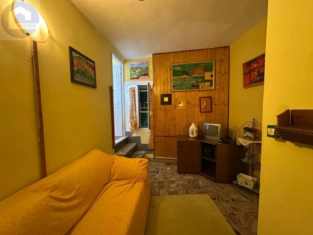 Living Room - Historic House with Terrace in Pietrabruna