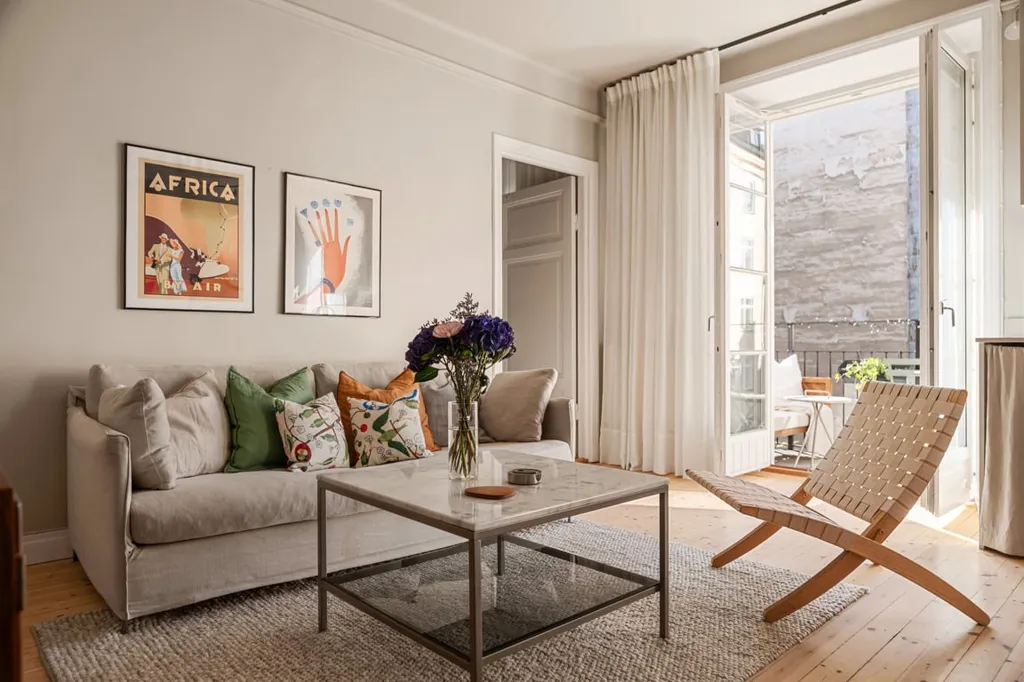 Elutuba - Modern Flat with South-Facing Balcony in Södermalm