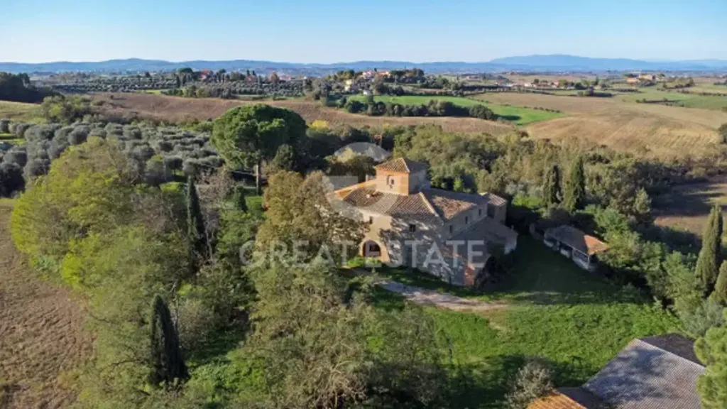 Vue aérienne - Ottocento Casale with Panoramic Views in Cortona