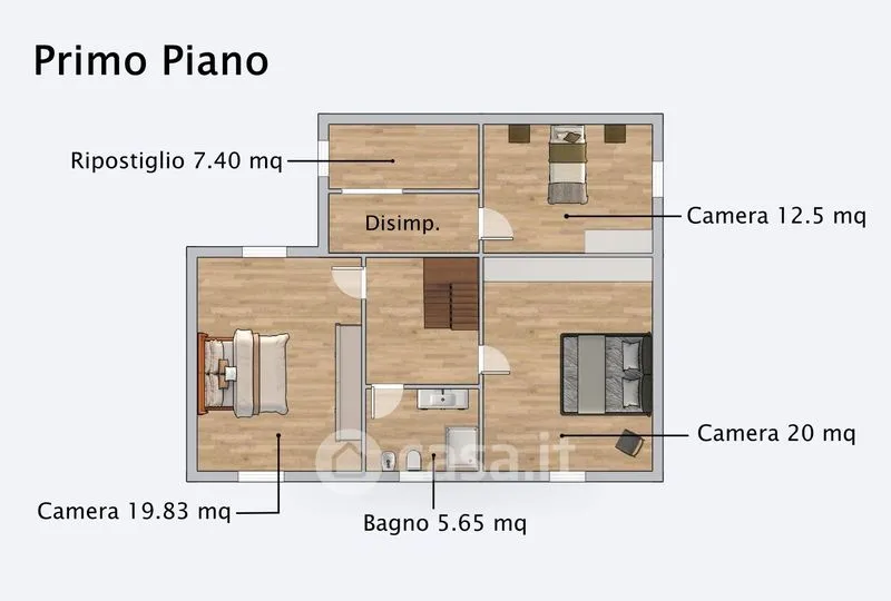 Plaan - Rustic Villa with Garden in Ravenna