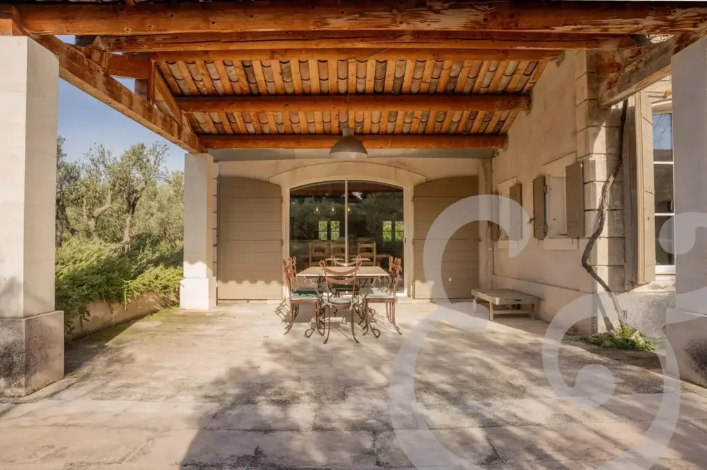 Terrasse - Maison de Charme avec Piscine à Eygalières