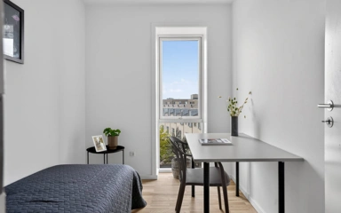 Bedrooms - Apartment with Garden View in Valby Have