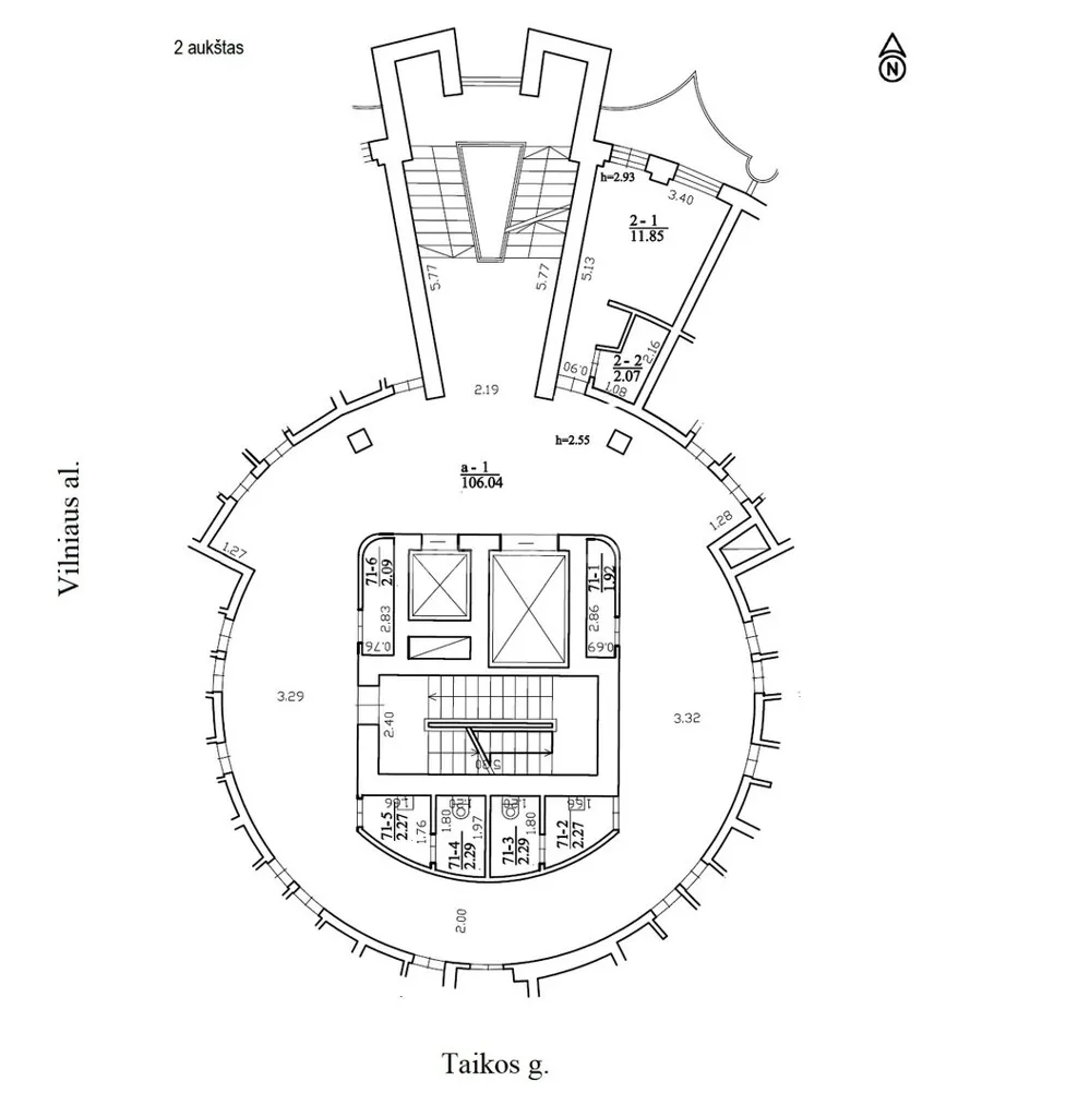 Plan - Apartment with East-Facing Views in Druskininkai