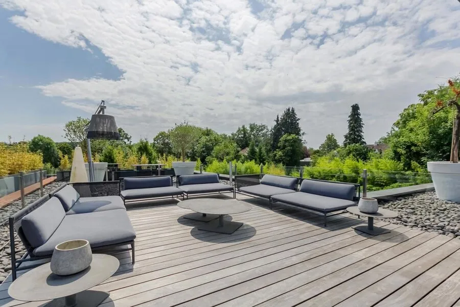 Terrasse - Villa Contemporaine avec Vue Panoramique à Uccle