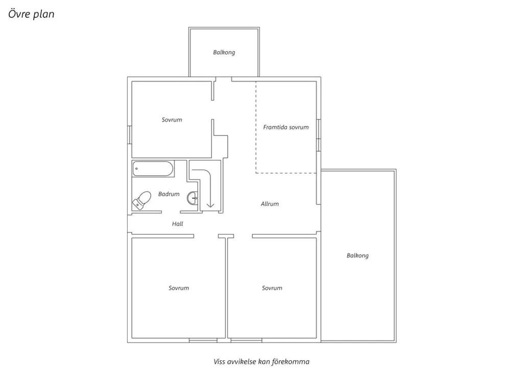 Plan - Modernised 1930s Villa with Garden in Central Kungälv