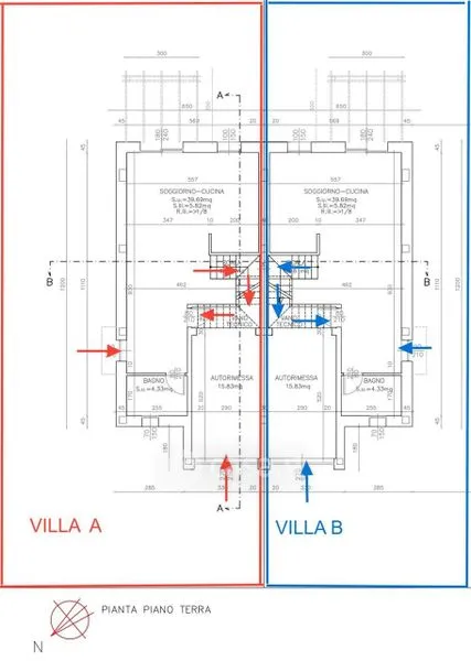 Plaan - New Bifamily Villa with Garden in Carpi