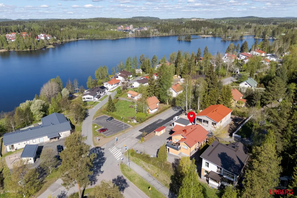 Vista aerea - Two-Storey Stone House with Sauna in Mannila