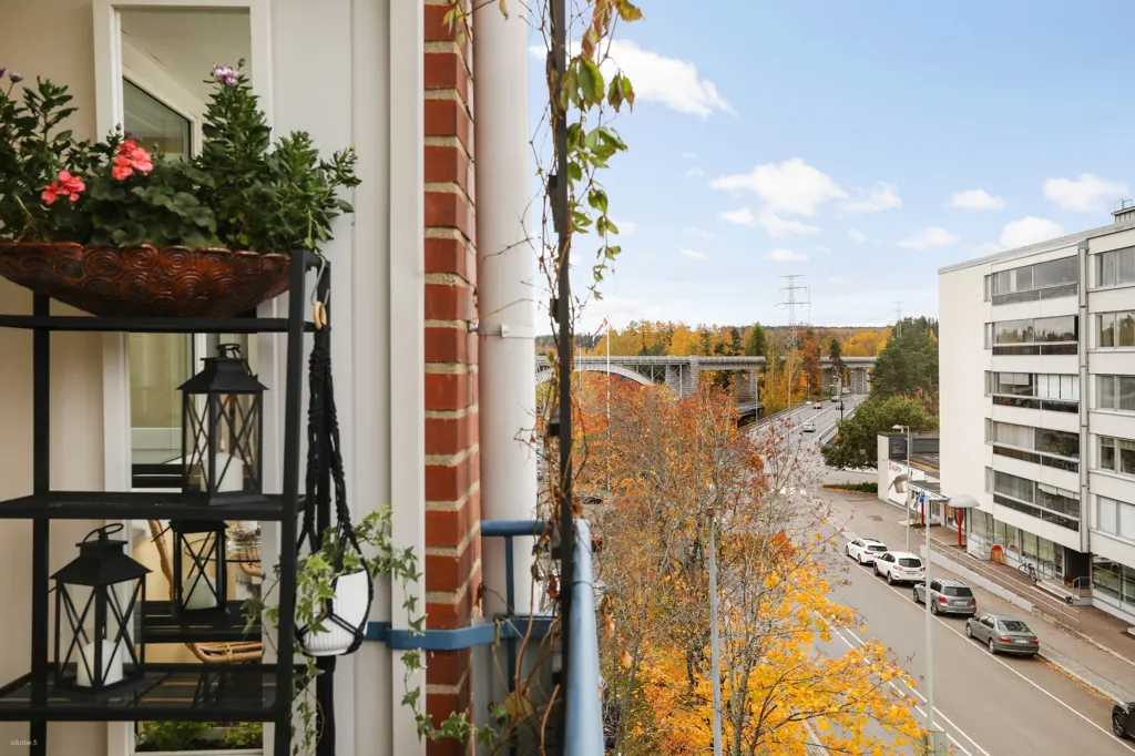 Balcon - Modernised Apartment with River View in Heinola