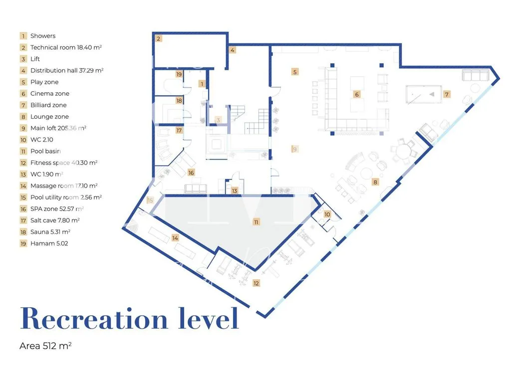Floor Plan - Luxury Villa with Sea View in Altea