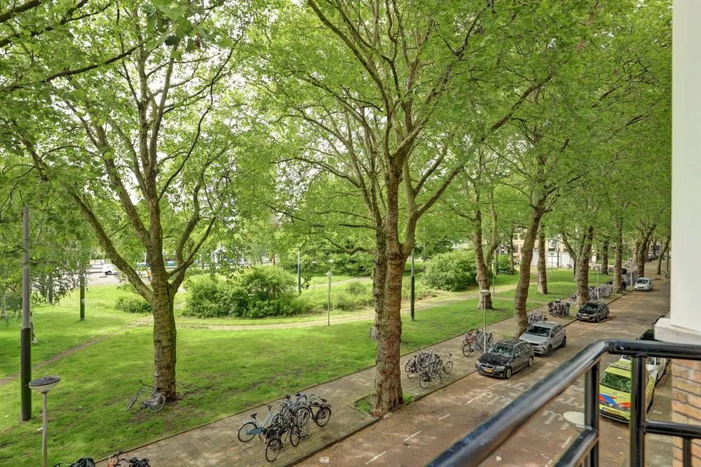 Balcon - 3-Bedroom Apartment with Balcony in Amsterdam