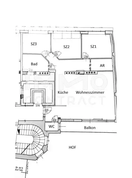 Plaan - Terraced Apartment with Balcony in Vienna