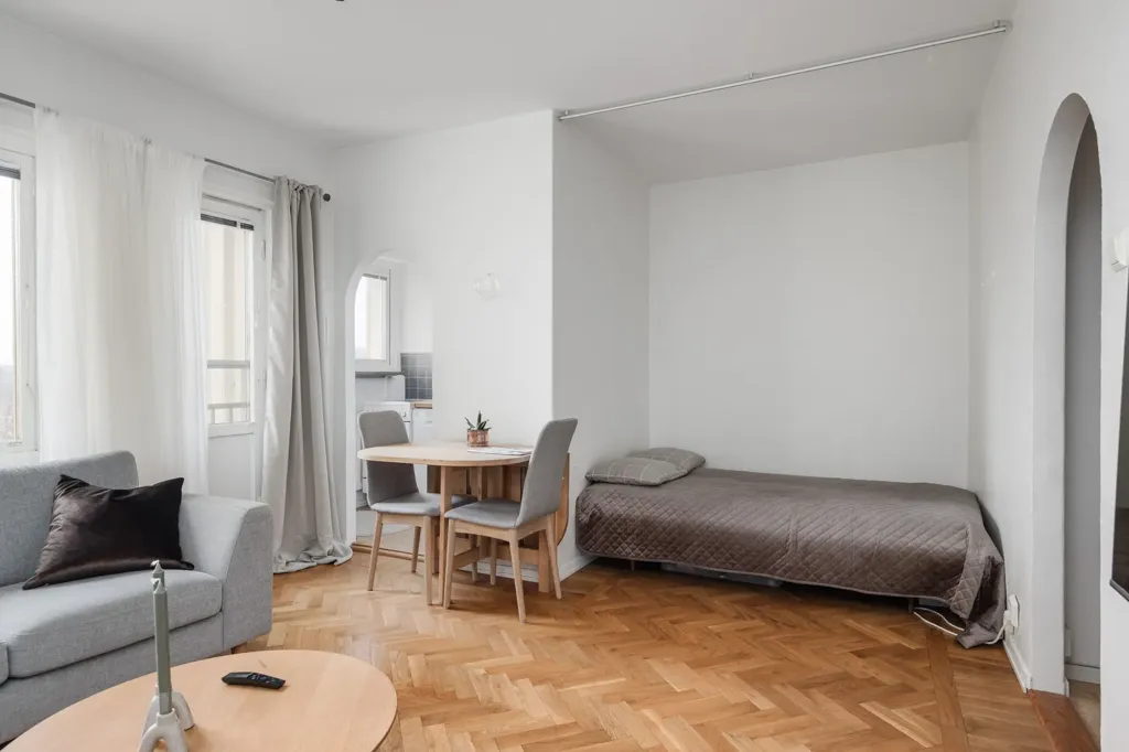 Séjour - Well-Planned Studio Flat in Göteborg