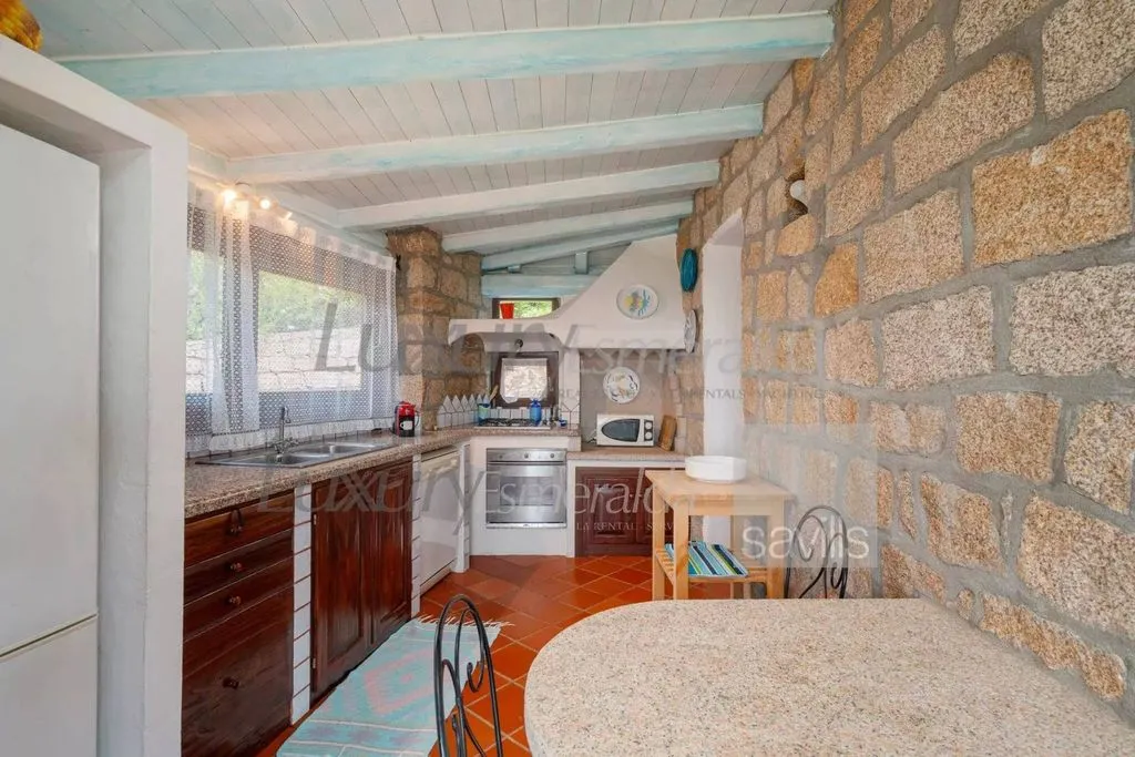 Köök - Luxury Villa with Sea View in Arzachena