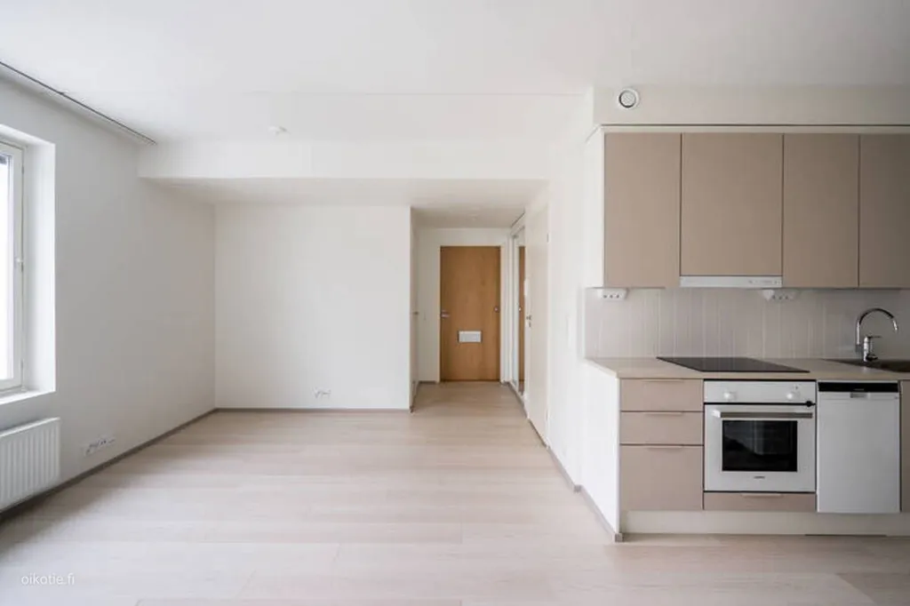 Kitchen - Modern Apartment with Balcony in Myyrmäki
