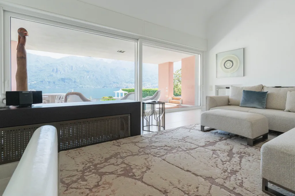 Séjour - Lakefront Villa with Modern Design in Limonta