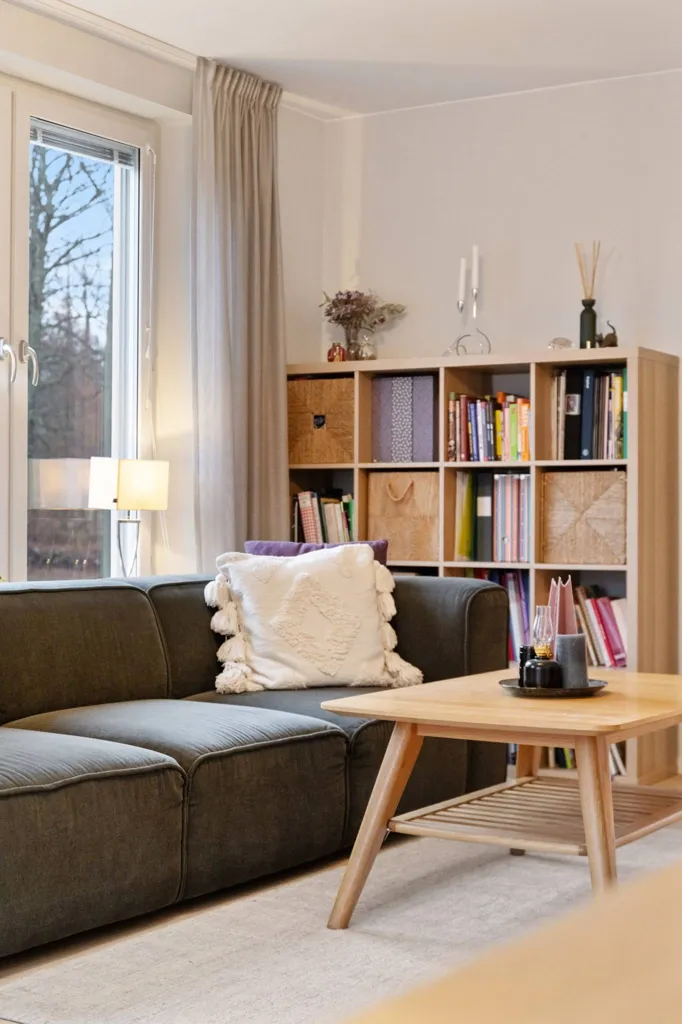 Séjour - Modern Flat with Slottspark View in Djursholm